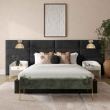 TOV Eliana Black Velvet Queen Wings (Set of 2)