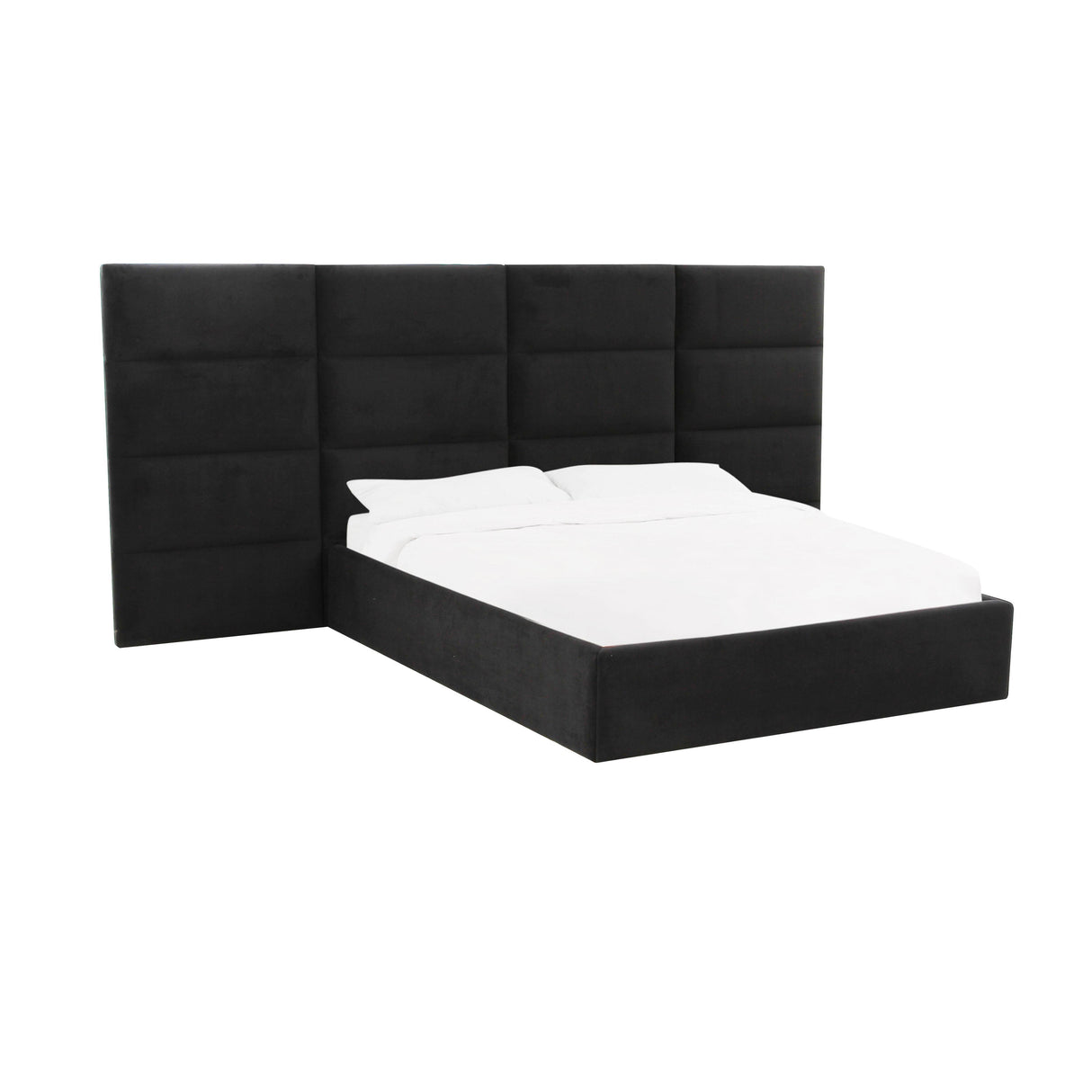 TOV Eliana Black Velvet Queen Wings (Set of 2)