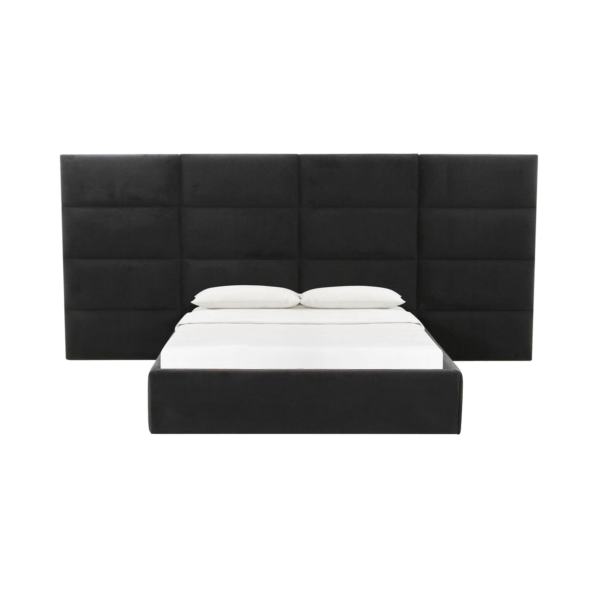 TOV Eliana Black Velvet Queen Wings (Set of 2)