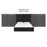 TOV Eliana Black Velvet Queen Wings (Set of 2)