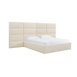 TOV Eliana Cream Boucle Queen Wings (Set of 2)