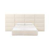 TOV Eliana Cream Boucle Queen Wings (Set of 2)