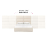 TOV Eliana Cream Boucle Queen Wings (Set of 2)