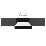 TOV Palani Black Velvet Wings - Queen or King (Set of 2)