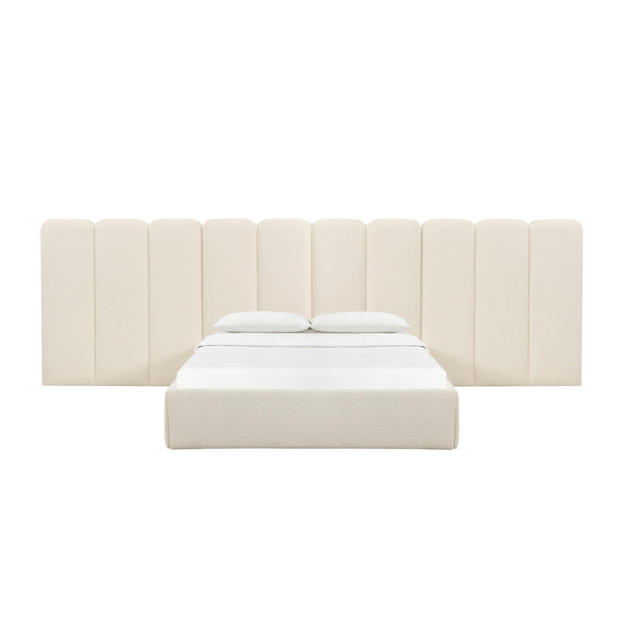 TOV Palani Cream Boucle Wings - Queen or King (Set of 2)