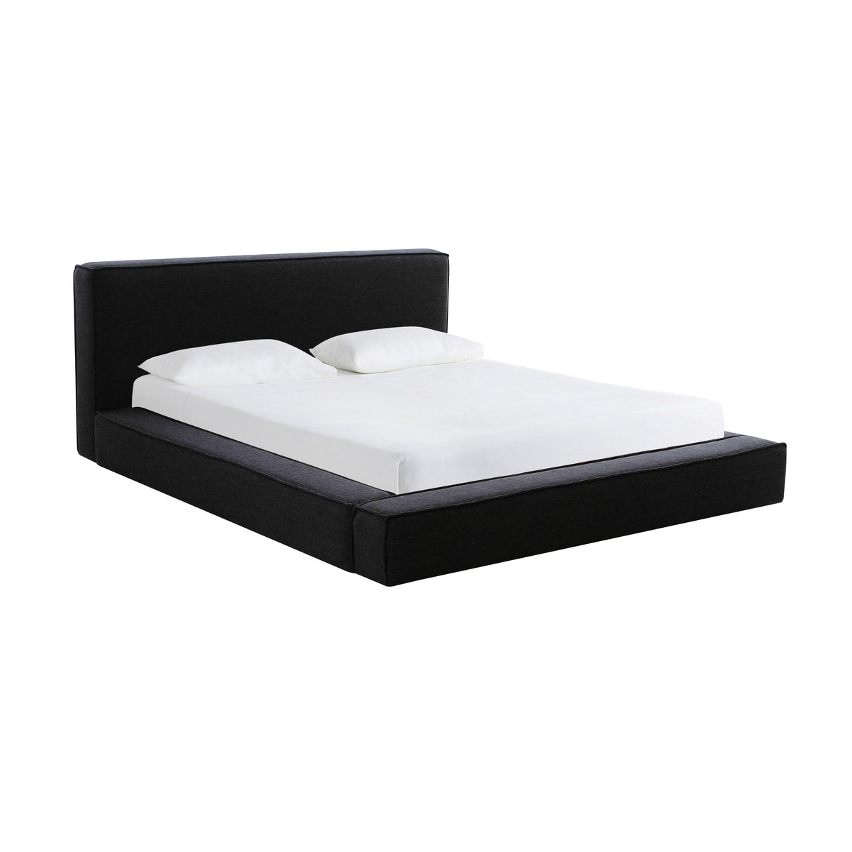 TOV Olafur Black Linen King Bed