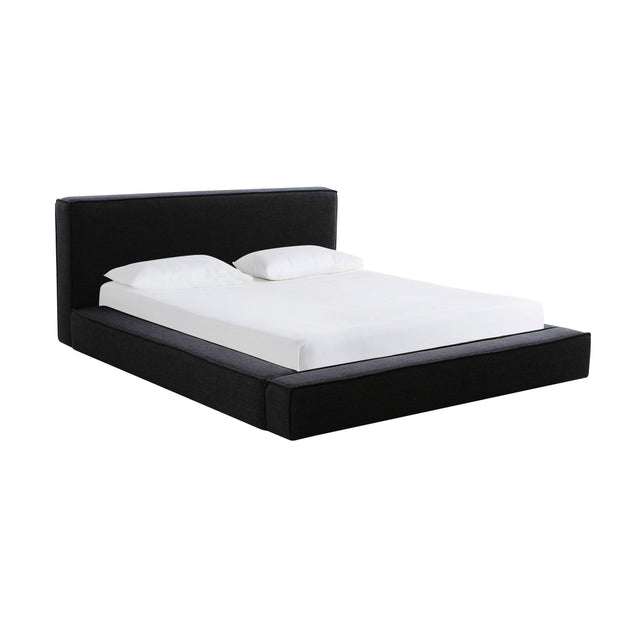 TOV Olafur Black Linen King Bed