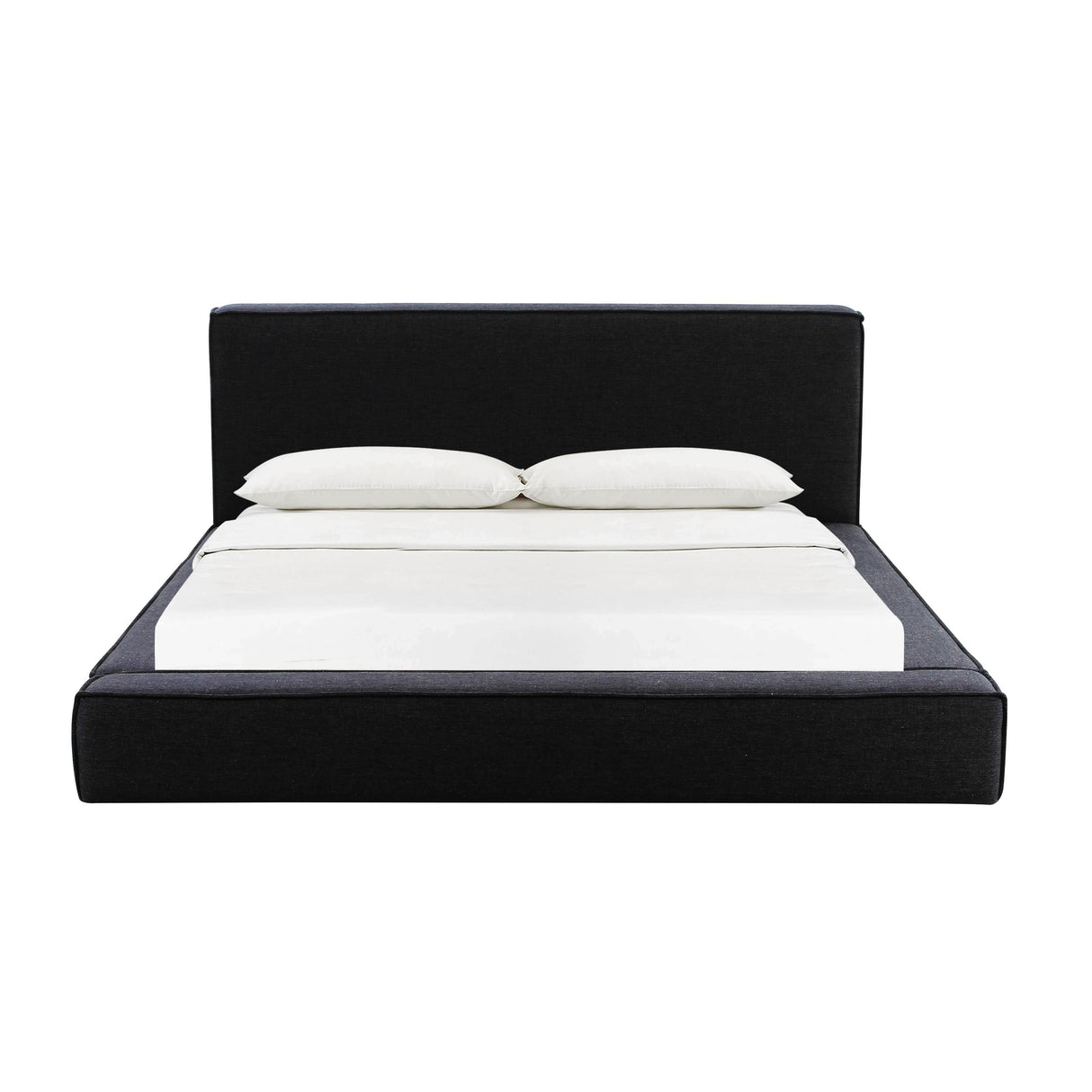 TOV Olafur Black Linen King Bed