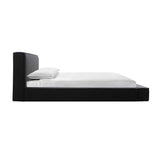 TOV Olafur Black Linen King Bed