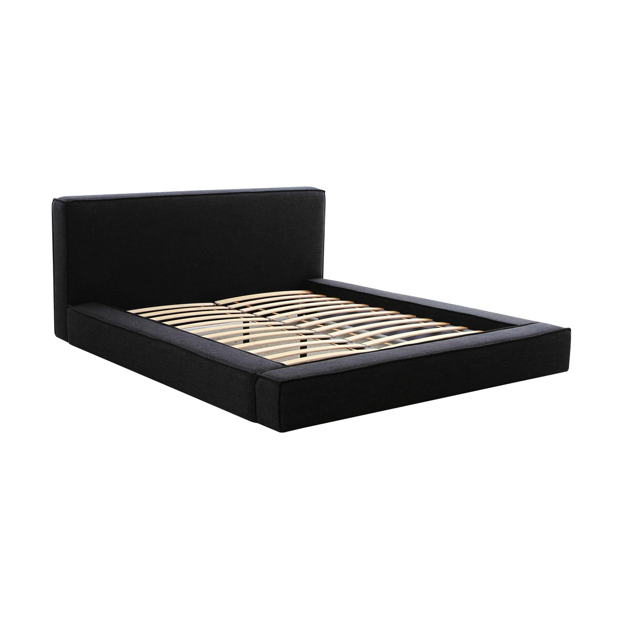 TOV Olafur Black Linen King Bed