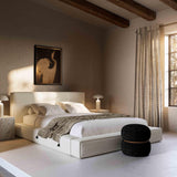 TOV Olafur Cream Linen King Bed