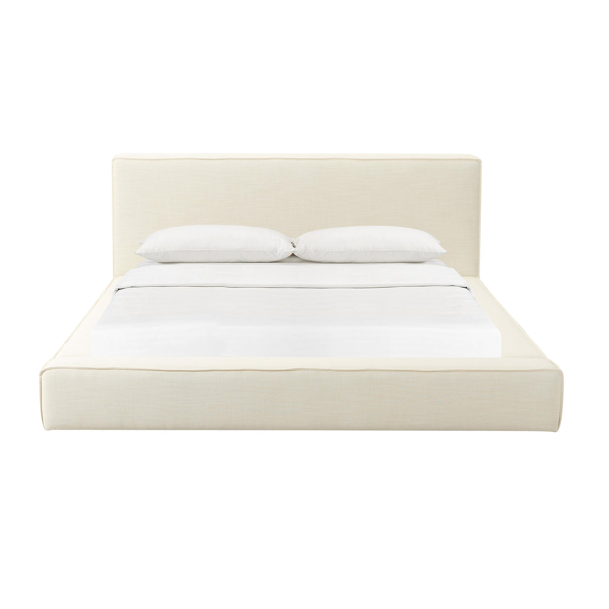 TOV Olafur Cream Linen King Bed