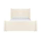 TOV Athara Cream Velvet Queen Bed