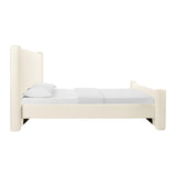 TOV Athara Cream Velvet Queen Bed