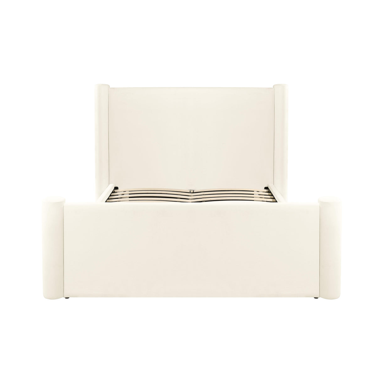 TOV Athara Cream Velvet Queen Bed