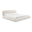 TOV Karol Cream Vegan Leather Queen Bed