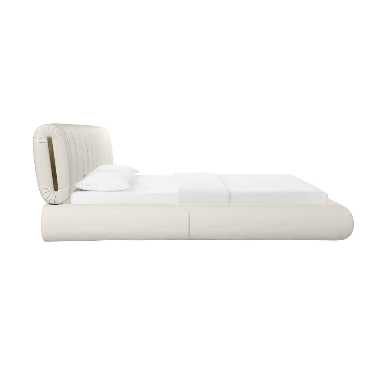 TOV Karol Cream Vegan Leather King Bed
