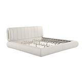 TOV Karol Cream Vegan Leather King Bed