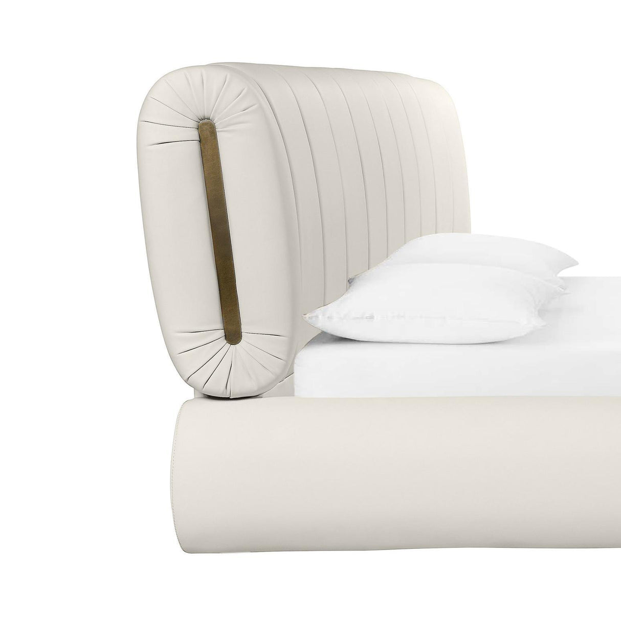 TOV Karol Cream Vegan Leather King Bed