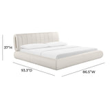 TOV Karol Cream Vegan Leather King Bed