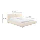 TOV Romp Cream 100% Recycled Linen Queen Bed