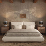 TOV Romp Cream 100% Recycled Linen Queen Bed
