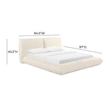 TOV Romp Cream 100% Recycled Linen Queen Bed