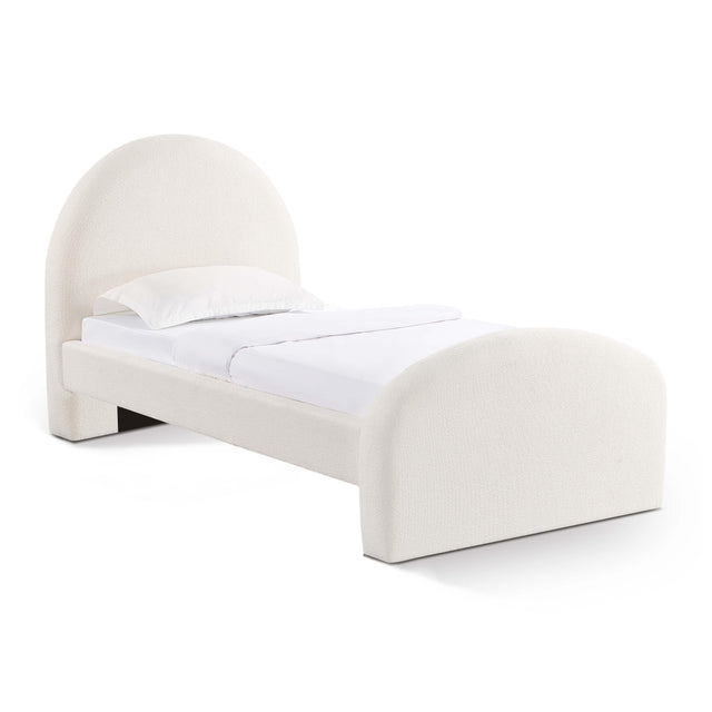 TOV Moon Cream Boucle Twin Bed