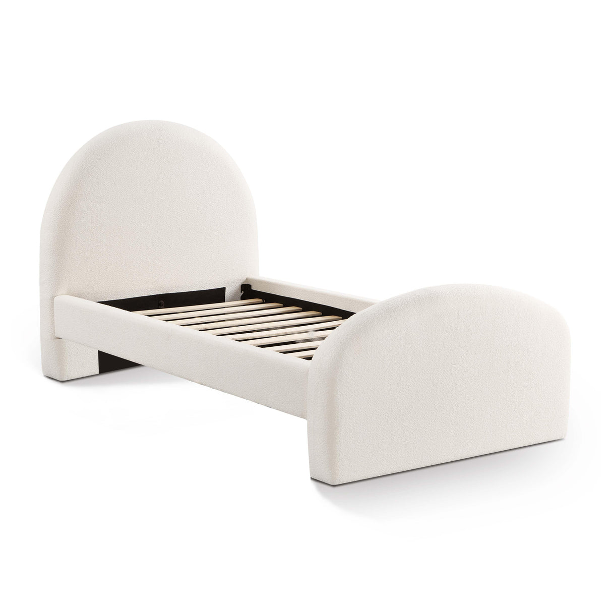 TOV Moon Cream Boucle Twin Bed