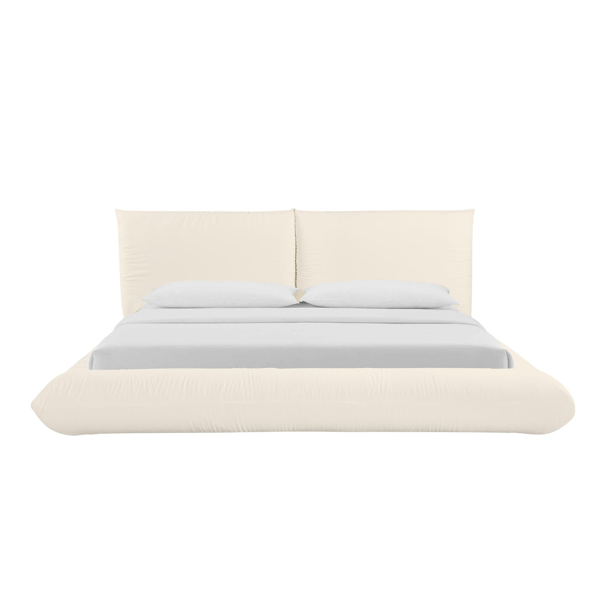 TOV Romp Cream 100% Recycled Linen King Bed