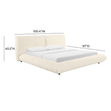 TOV Romp Cream 100% Recycled Linen King Bed