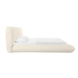 TOV Romp Cream 100% Recycled Linen King Bed