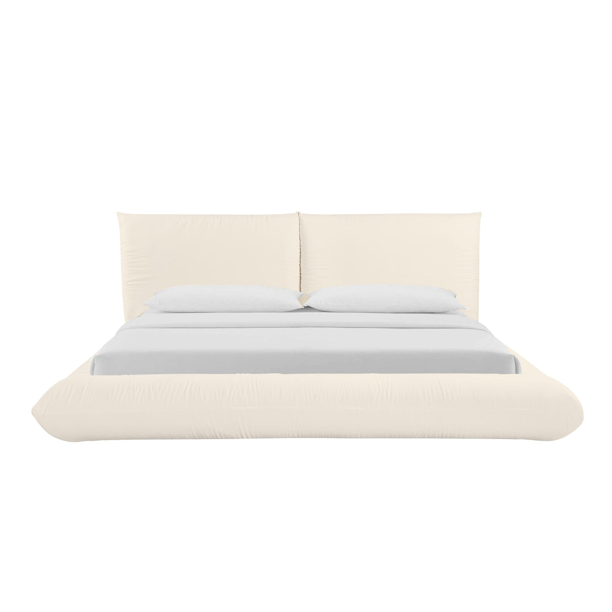 TOV Romp Cream 100% Recycled Linen King Bed