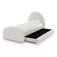 TOV Moon Cream Boucle Twin Trundle Bed