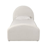 TOV Moon Cream Boucle Twin Trundle Bed