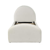 TOV Moon Cream Boucle Twin Trundle Bed