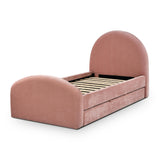 TOV Moon Rose Upcycled Chenille Twin Trundle Bed