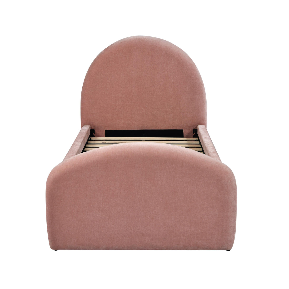 TOV Moon Rose Upcycled Chenille Twin Trundle Bed