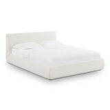 TOV Isla Cream Upcycled Linen Queen Bed