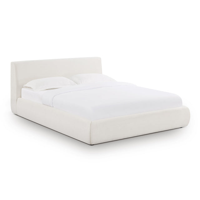 TOV Isla Cream Upcycled Linen Queen Bed