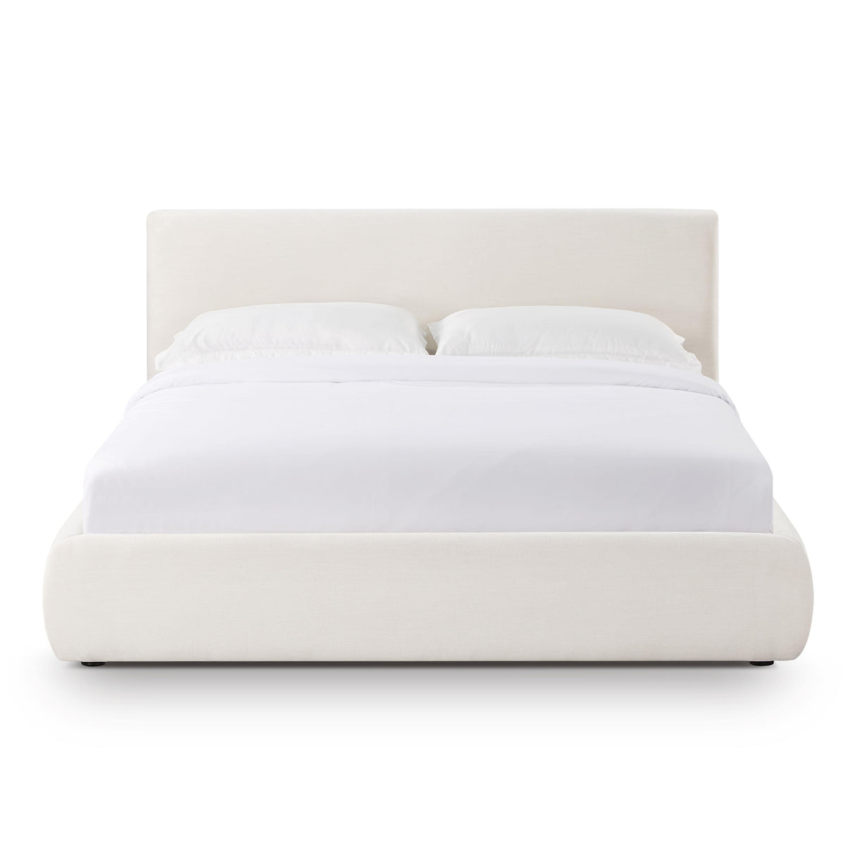 TOV Isla Cream Upcycled Linen Queen Bed