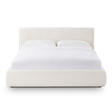 TOV Isla Cream Upcycled Linen Queen Bed