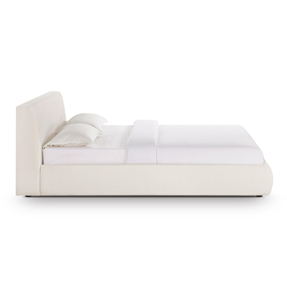 TOV Isla Cream Upcycled Linen Queen Bed