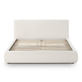 TOV Isla Cream Upcycled Linen Queen Bed