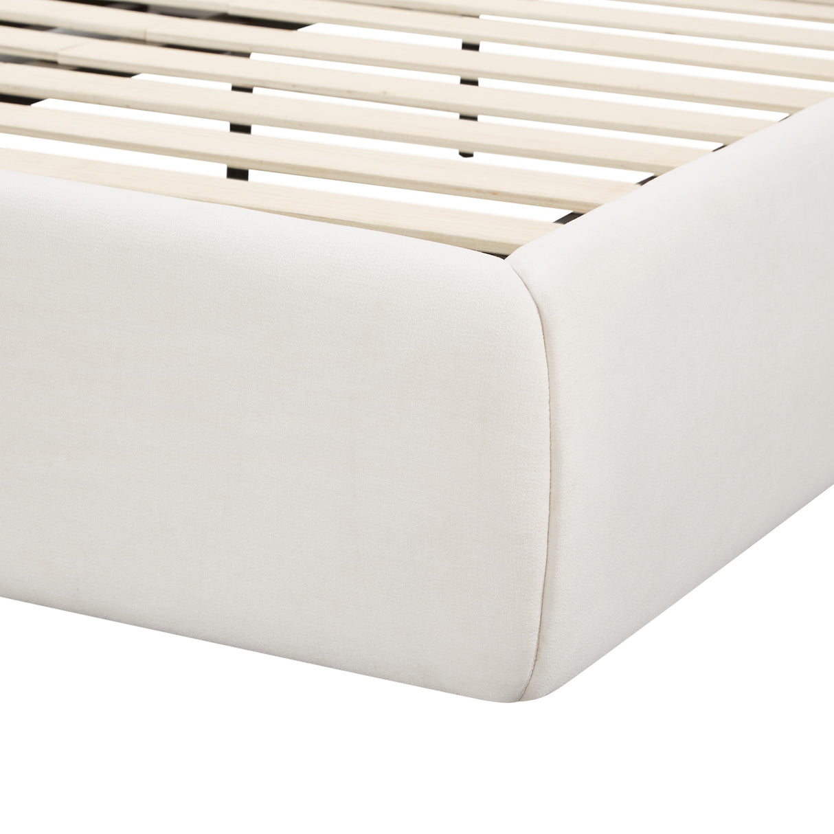 TOV Isla Cream Upcycled Linen Queen Bed