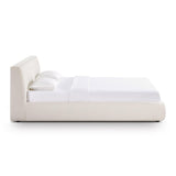 TOV Isla Cream Upcycled Linen King Bed