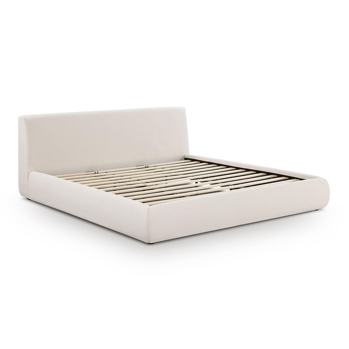 TOV Isla Cream Upcycled Linen King Bed