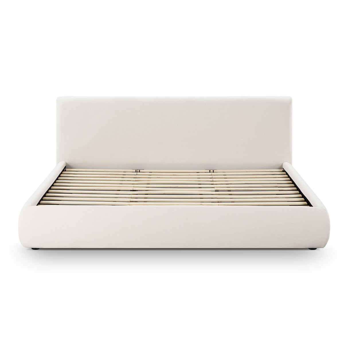 TOV Isla Cream Upcycled Linen King Bed