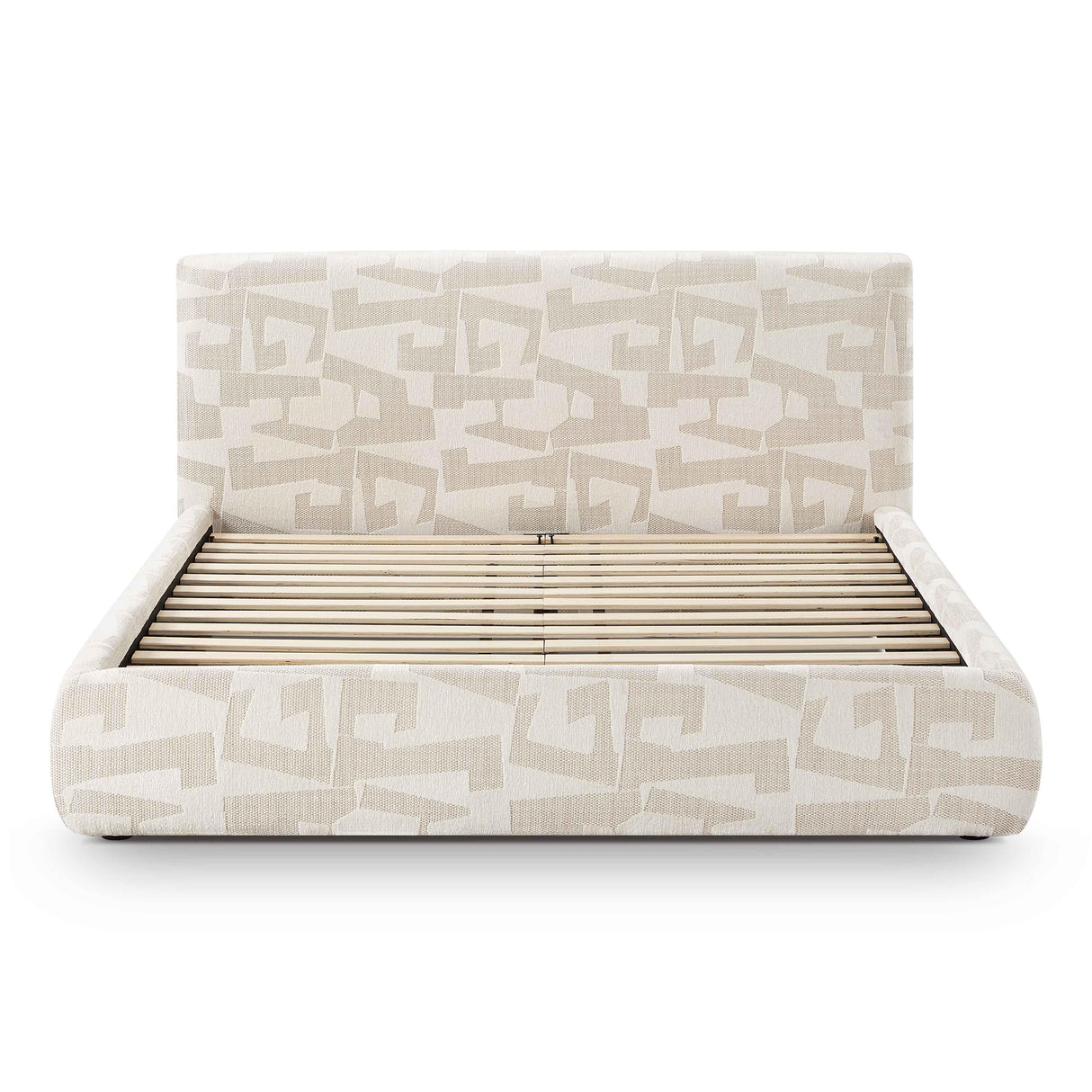 TOV Isla Cream Jacquard Pattern Queen Bed