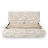 TOV Isla Cream Jacquard Pattern Queen Bed